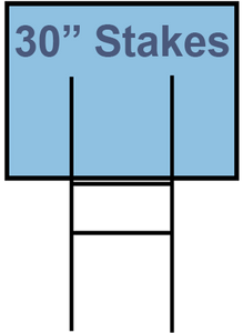 Wire Step Sign Stakes for Corrugated Yard Signs – A.G.E. Graphics